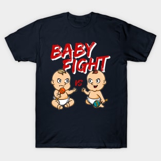 Baby fight tournament boxing sumo babies gift idea present T-Shirt